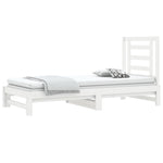 Uttrekkbar Dagseng Hvit 2X(90X190) Cm Heltre Furu