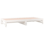 Uttrekkbar Dagseng Hvit 2X(90X190) Cm Heltre Furu