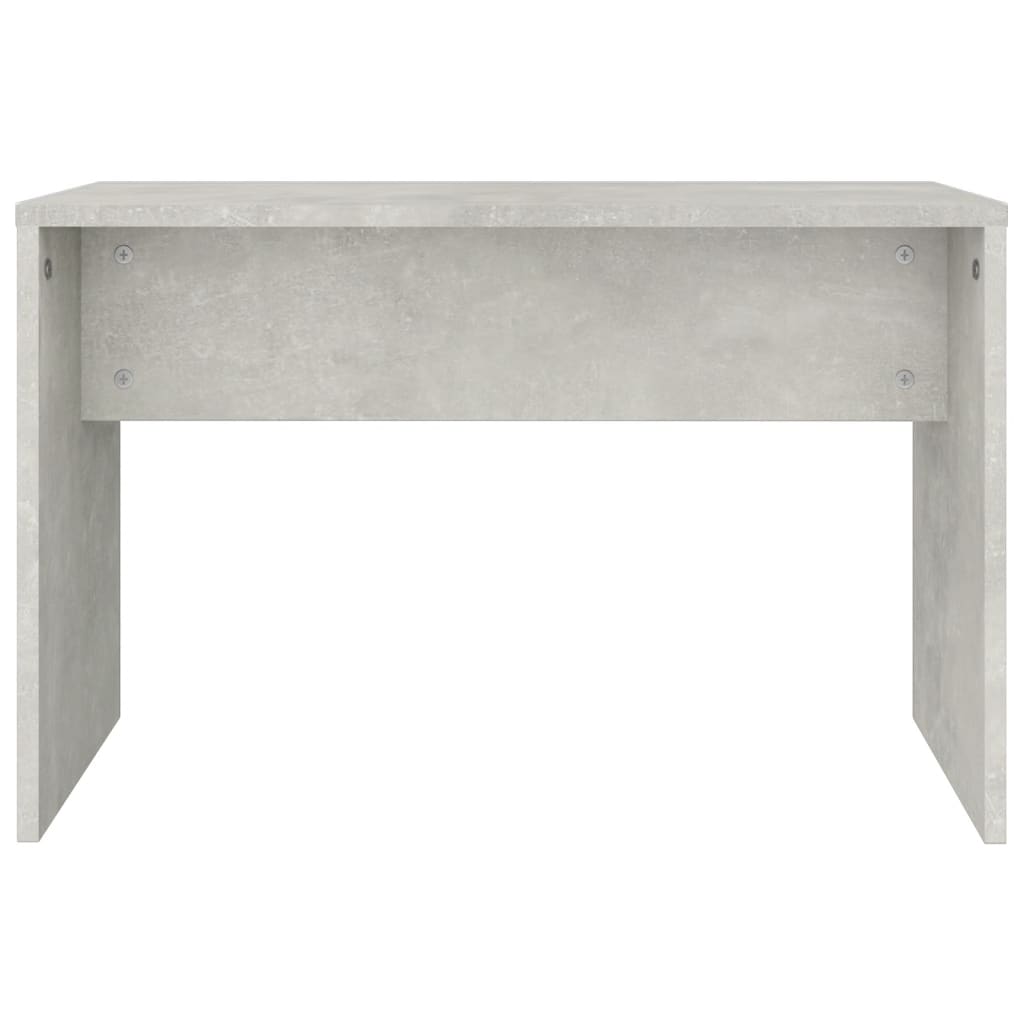 Sminkebordsett Betonggrå 74,5X40X141 Cm