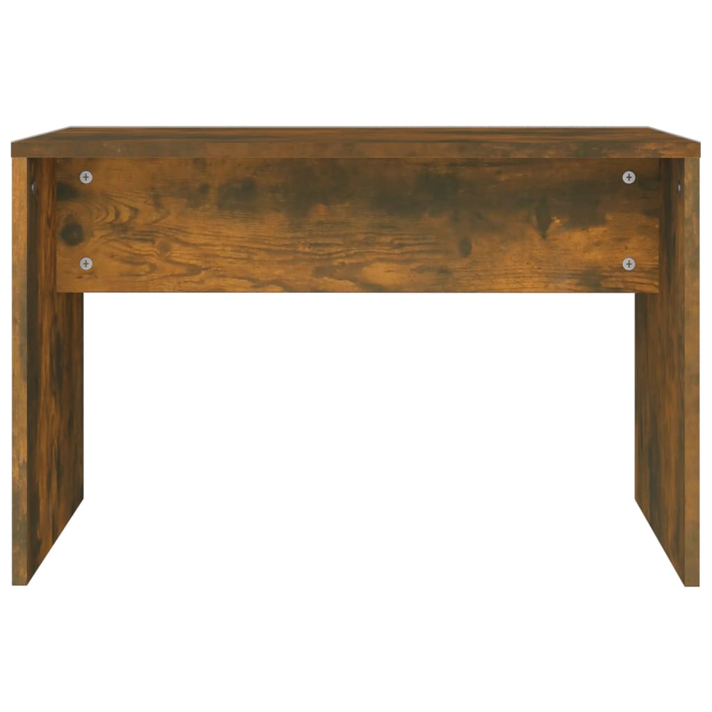 Sminkebordsett Røkt Eik 86,5X35X136 Cm