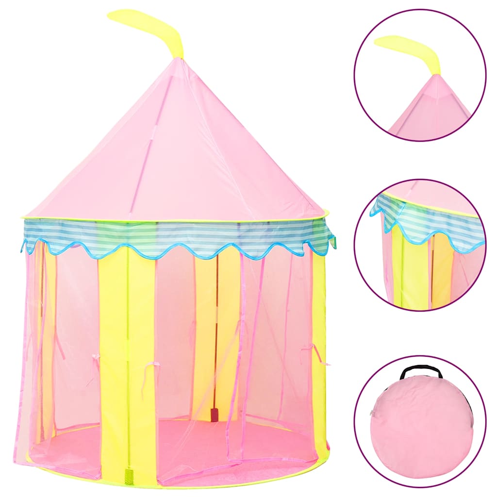 Leketelt For Barn Rosa 100X100X127 Cm