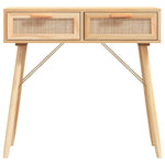 Konsollbord Brun 80X30X75 Cm Heltre Furu Og Naturrotting