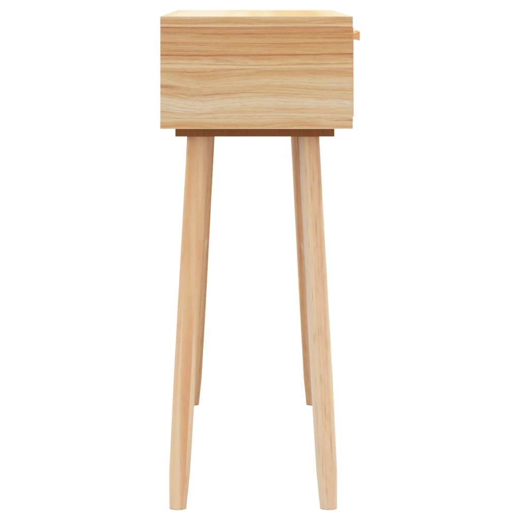 Konsollbord Brun 80X30X75 Cm Heltre Furu Og Naturrotting
