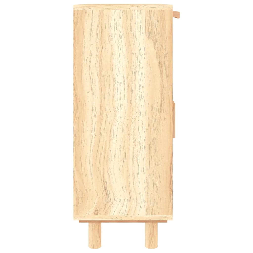 Skjenk Brun 60X30X75 Cm Heltre Furu Og Naturrotting