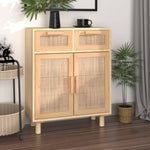 Skjenk Brun 60X30X75 Cm Heltre Furu Og Naturrotting