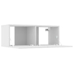 Tv-Benker 4 Stk Hvit 80X30X30 Cm Konstruert Tre