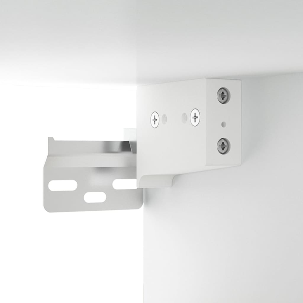 Tv-Benker 4 Stk Hvit 80X30X30 Cm Konstruert Tre