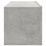 Vegghengte Tv-Benker 4 Stk Betonggrå 100X30X30 Cm