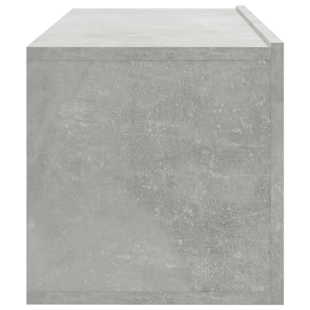 Vegghengte Tv-Benker 4 Stk Betonggrå 100X30X30 Cm