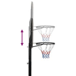 Basketballstativ Svart 258-363 Cm Polyetylen