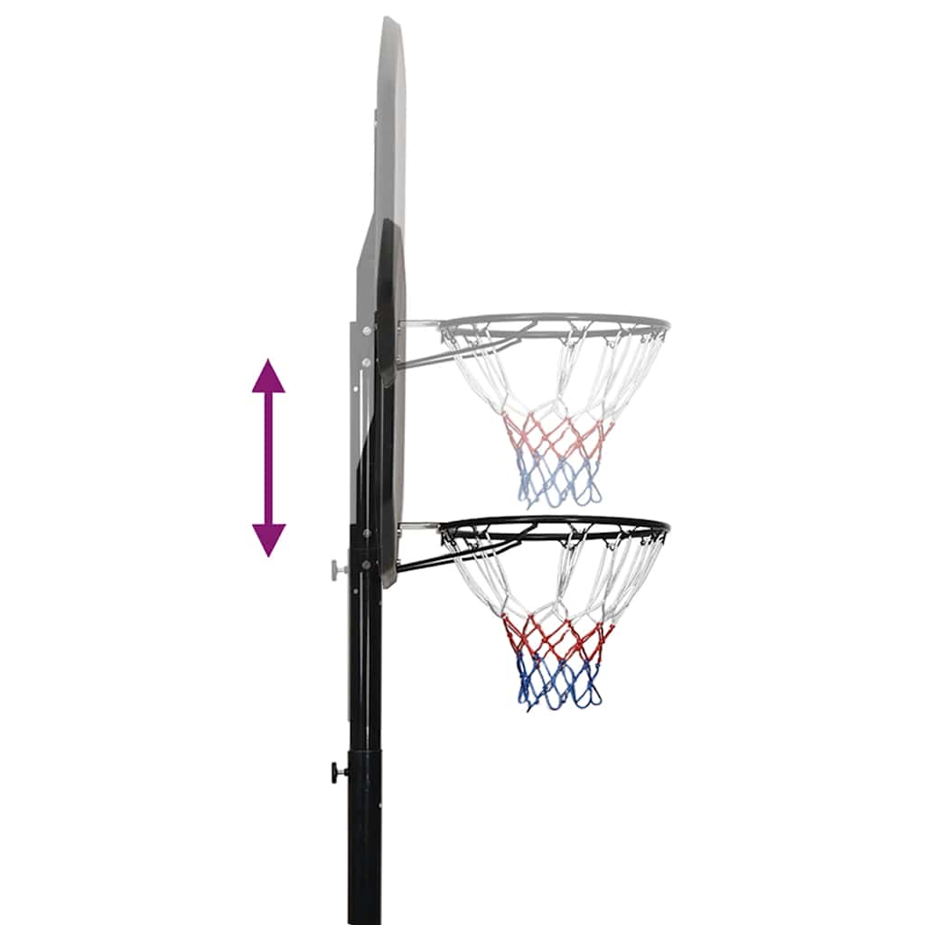 Basketballstativ Svart 258-363 Cm Polyetylen