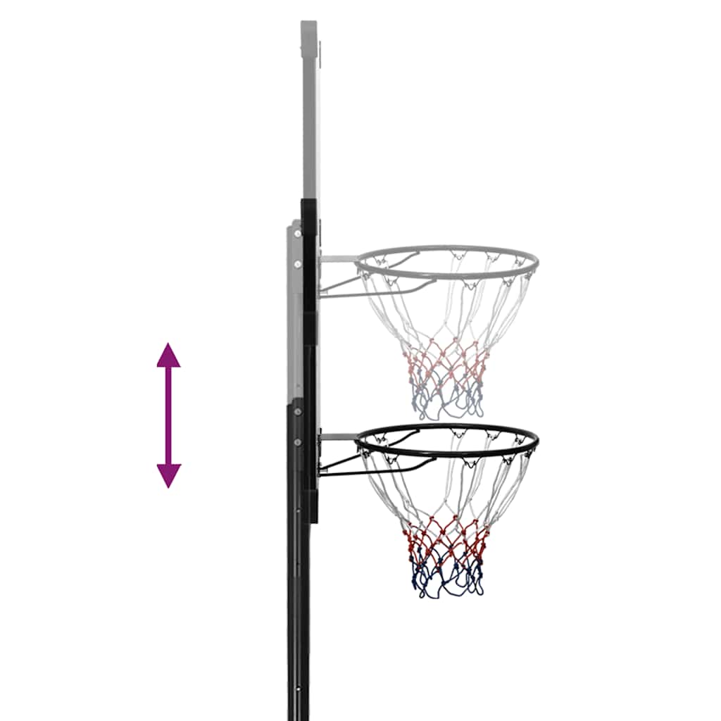 Basketballplate Gjennomsiktig 256-361 Cm Polykarbonat