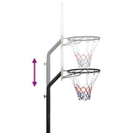 Basketballstativ Hvit 237-307 Cm Polyeten