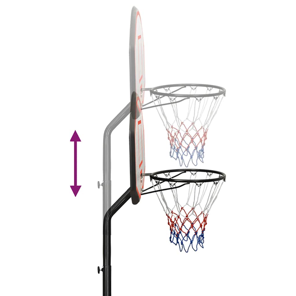 Basketballstativ Svart 237-307 Cm Polyeten