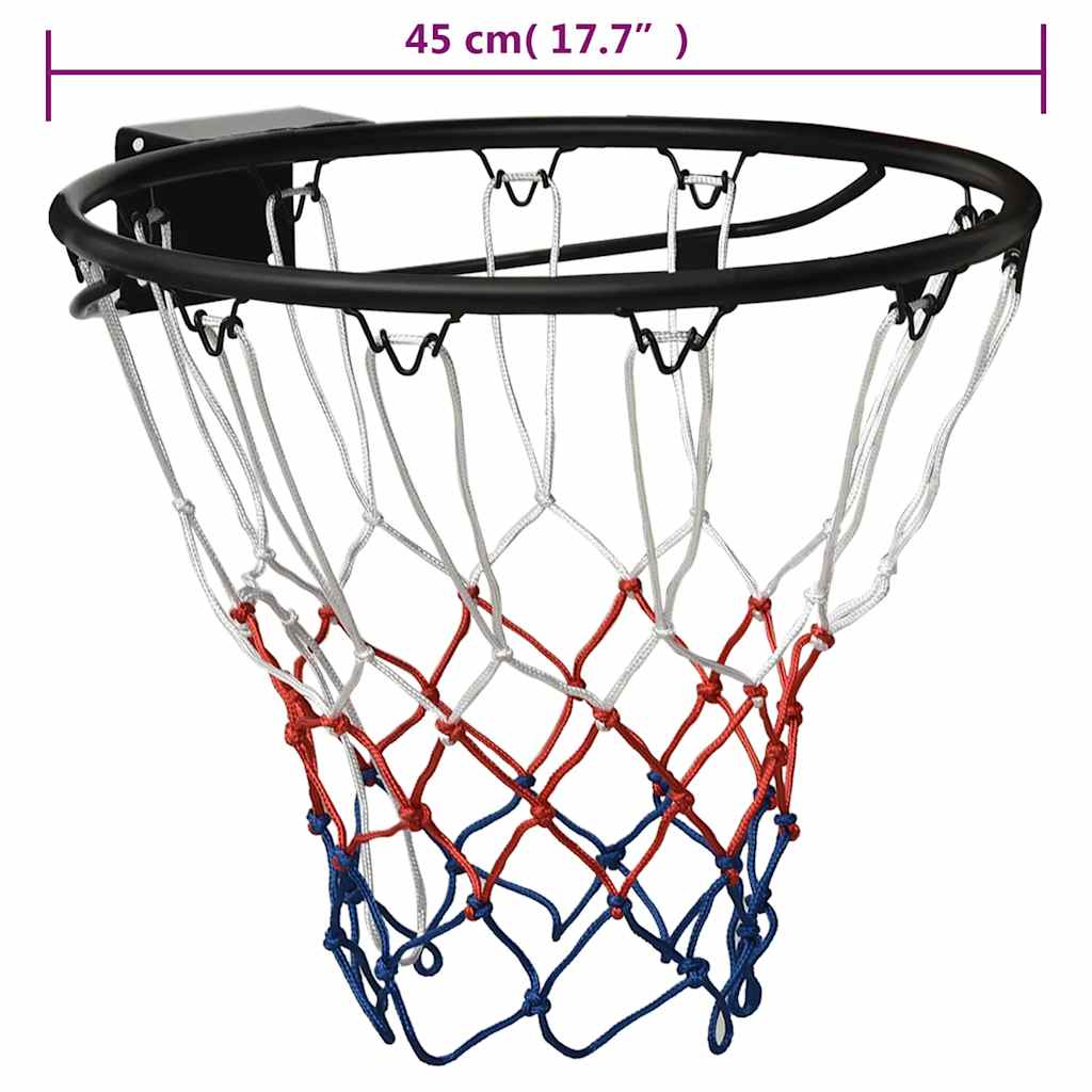 Basketballkurv Svart 45 Cm Stål