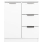 Skjenker 2 Stk Hvit 60X30X70 Cm Konstruert Tre