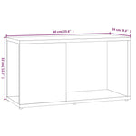 Tv-Benk Røkt Eik 60X24X32 Cm Konstruert Tre