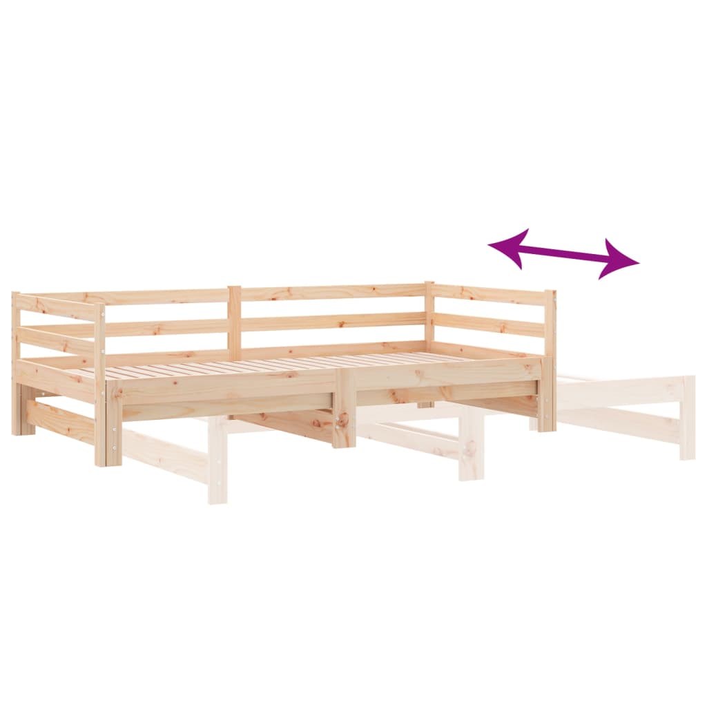 Uttrekkbar Dagseng Uten Madrass 90X190 Cm