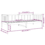 Dagseng Uten Madrass Hvit 80X200 Cm Heltre Furu