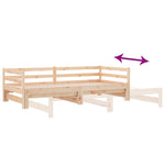 Uttrekkbar Dagseng Uten Madrass 80X200 Cm