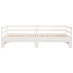 Uttrekkbar Dagseng Uten Madrass Hvit 80X200 Cm