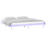 Sengeramme Med Led Hvit 120X200 Cm Heltre