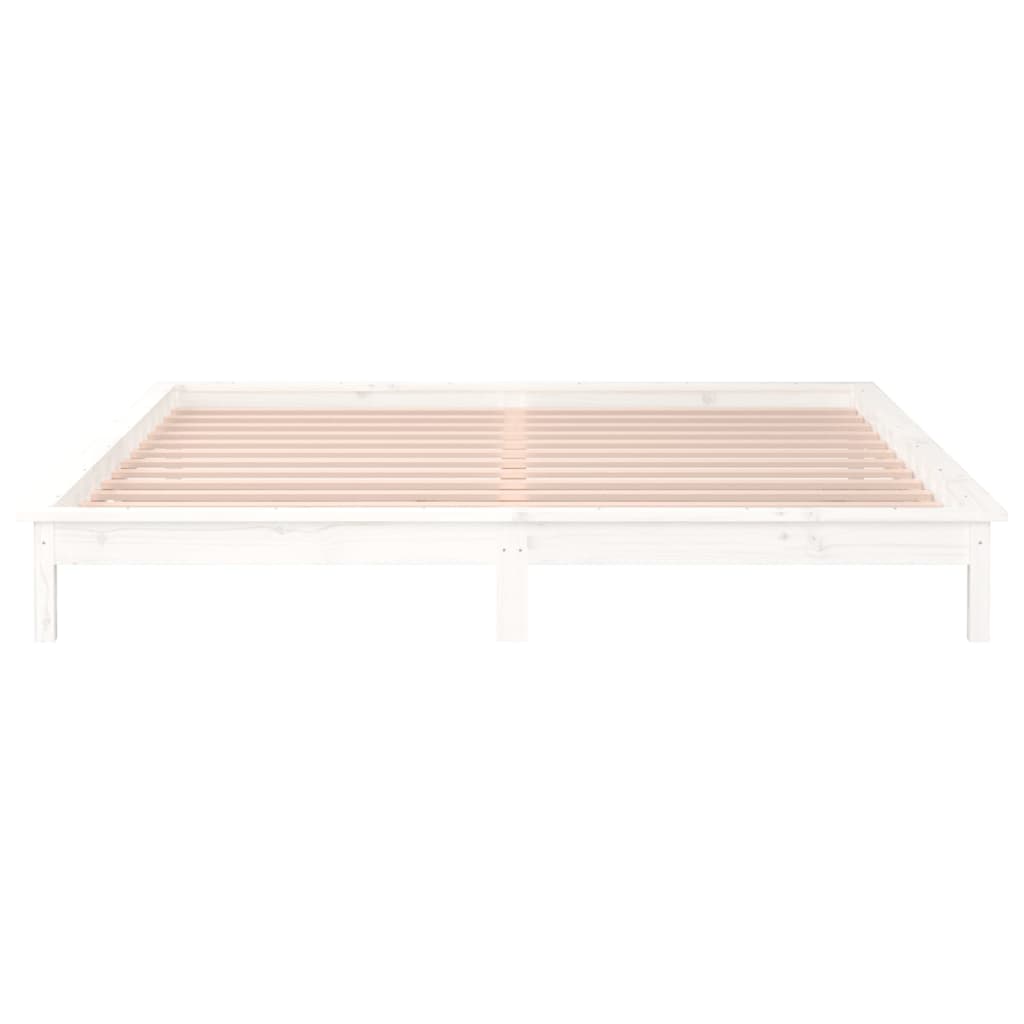 Sengeramme Med Led Hvit 120X200 Cm Heltre