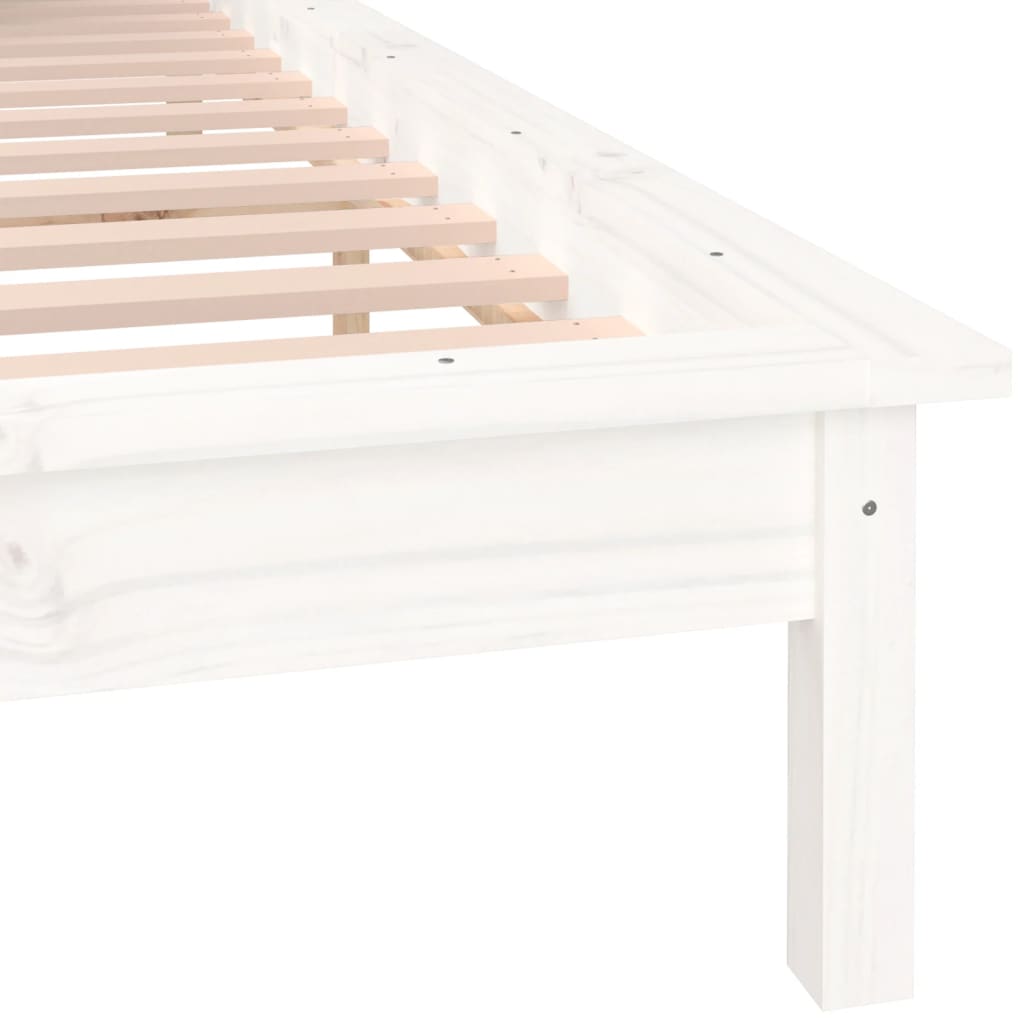 Sengeramme Med Led Hvit 120X200 Cm Heltre