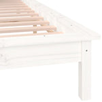 Sengeramme Med Led Hvit 120X200 Cm Heltre