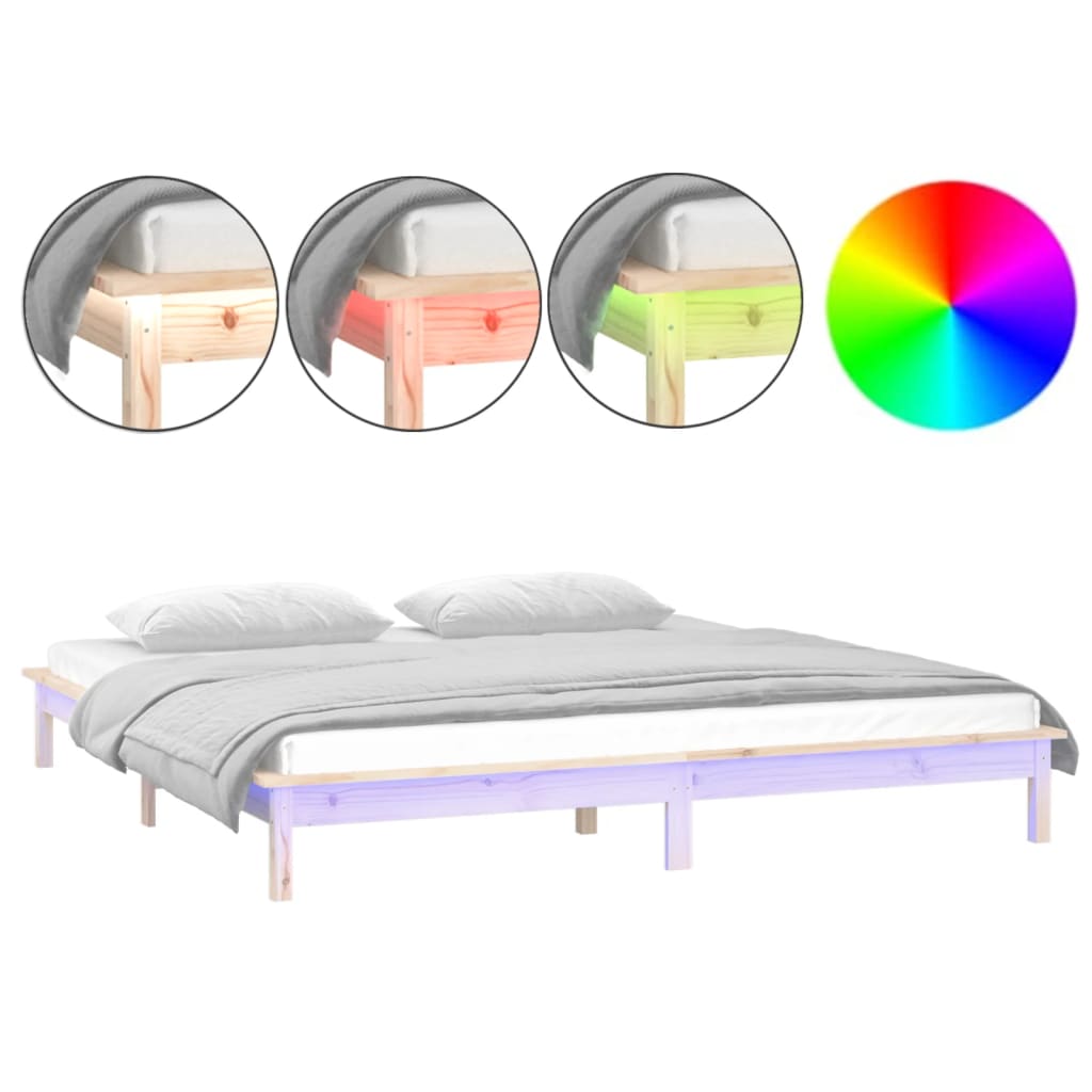 Sengeramme Med Led 160X200 Cm Heltre