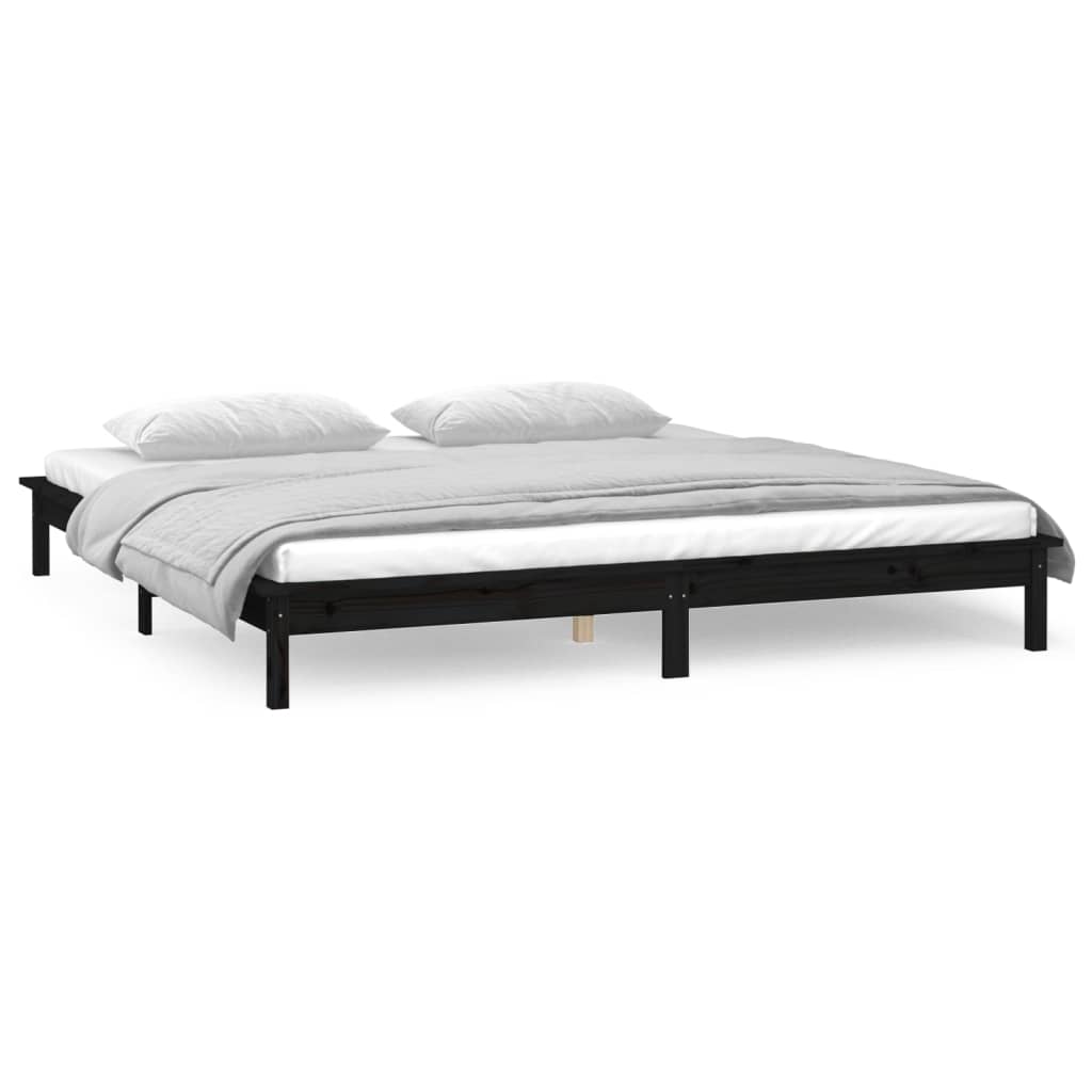 Sengeramme Med Led Svart 120X190 Cm Small Double Heltre