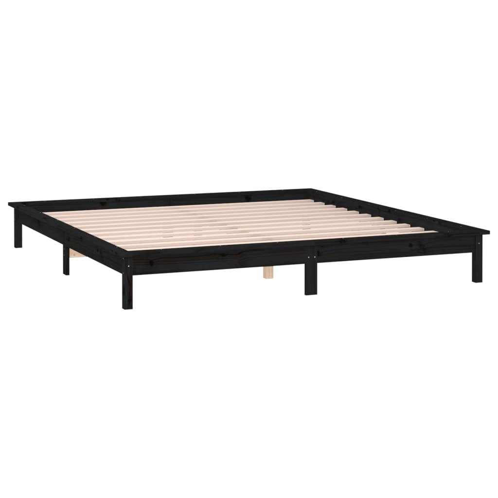 Sengeramme Med Led Svart 120X190 Cm Small Double Heltre