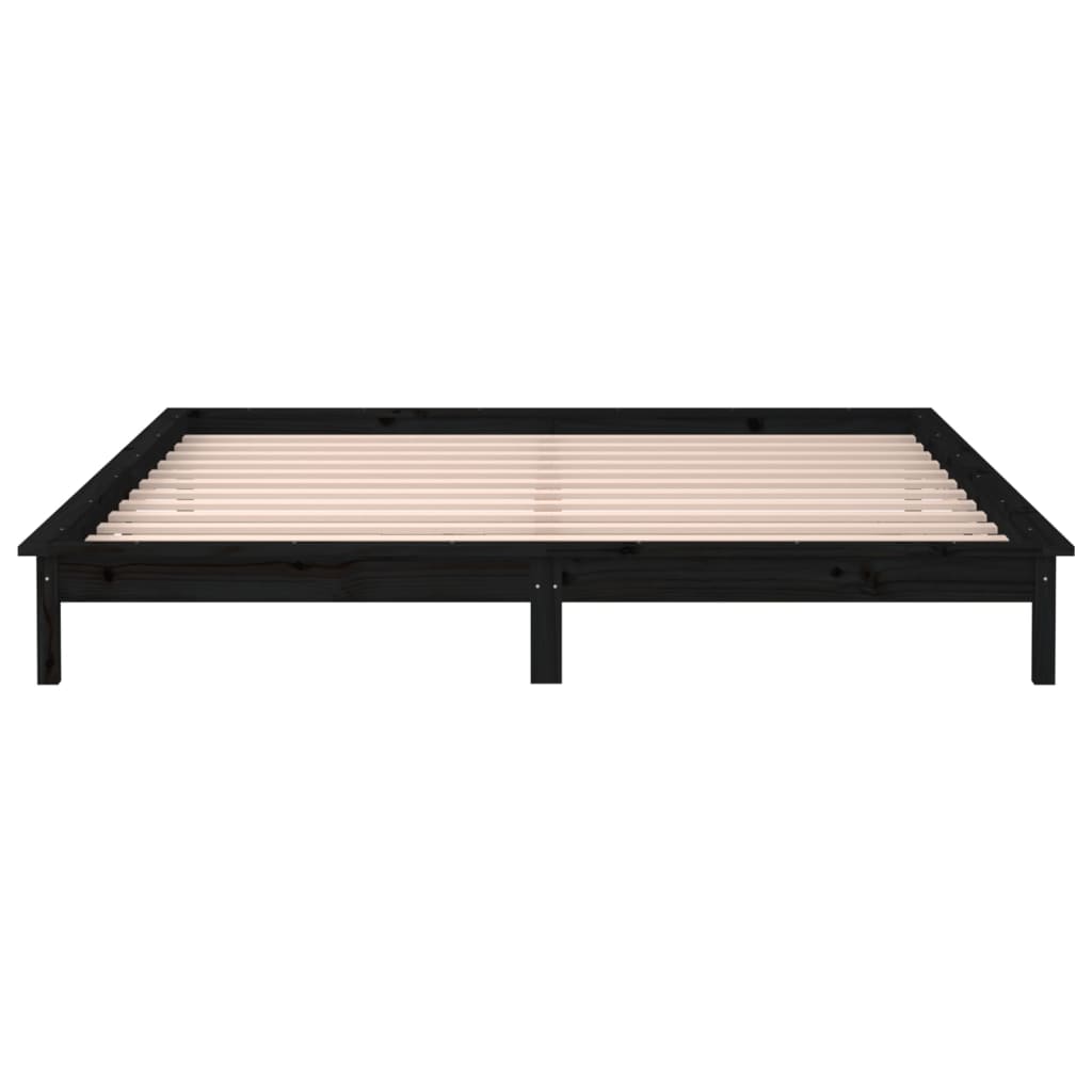 Sengeramme Med Led Svart 120X190 Cm Small Double Heltre