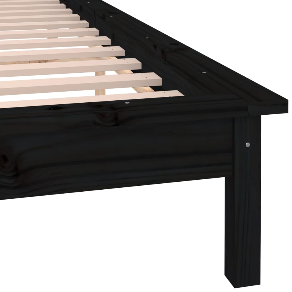 Sengeramme Med Led Svart 120X190 Cm Small Double Heltre