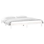 Sengeramme Med Led Hvit 135X190 Cm Double Heltre