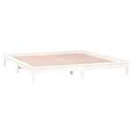 Sengeramme Med Led Hvit 135X190 Cm Double Heltre