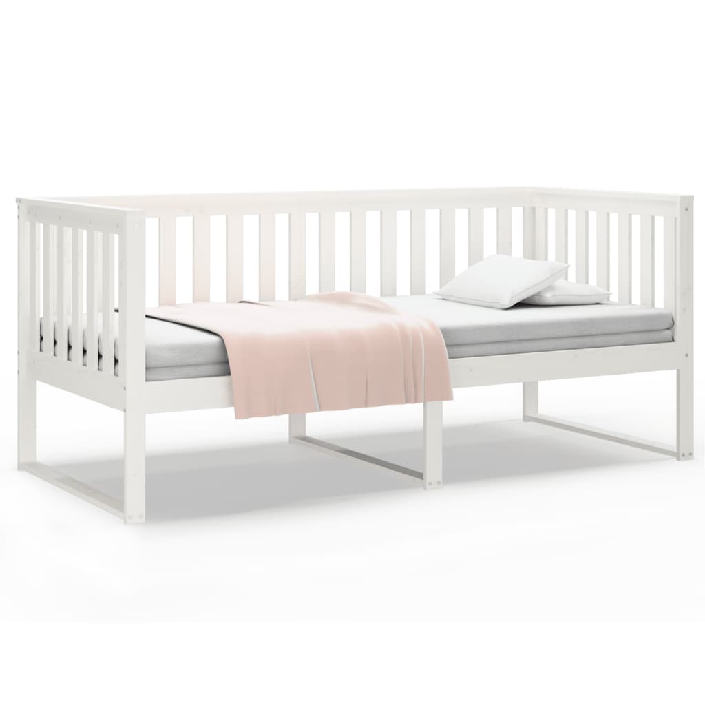 Dagseng Uten Madrass Hvit 90X190 Cm Heltre Furu