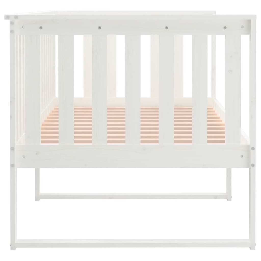 Dagseng Uten Madrass Hvit 90X190 Cm Heltre Furu