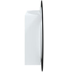 Baderomsskap Med Rundt Speil Og Led Hvit 54X54X17,5 Cm