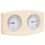 2-I-1 Hygrometer Og Timeglass Til Badstue Heltre Furu