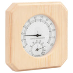 2-I-1 Hygrometer Og Timeglass Til Badstue Heltre Furu