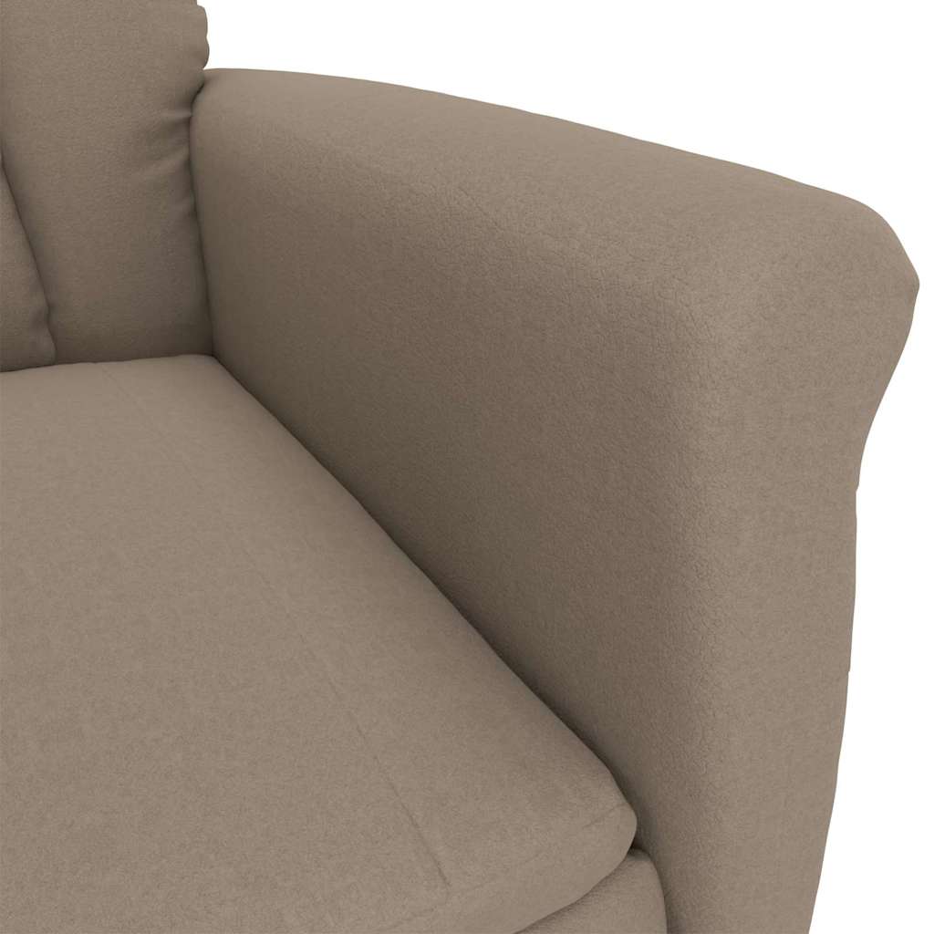 Recliner Stol Taupe Gråbrun 70,5 X 96,5 X 95 Cm Polyester