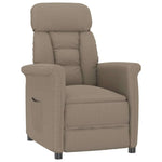 Recliner Stol Taupe Gråbrun 70,5 X 96,5 X 95 Cm Polyester