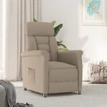 Recliner Stol Taupe Gråbrun 70,5 X 96,5 X 95 Cm Polyester