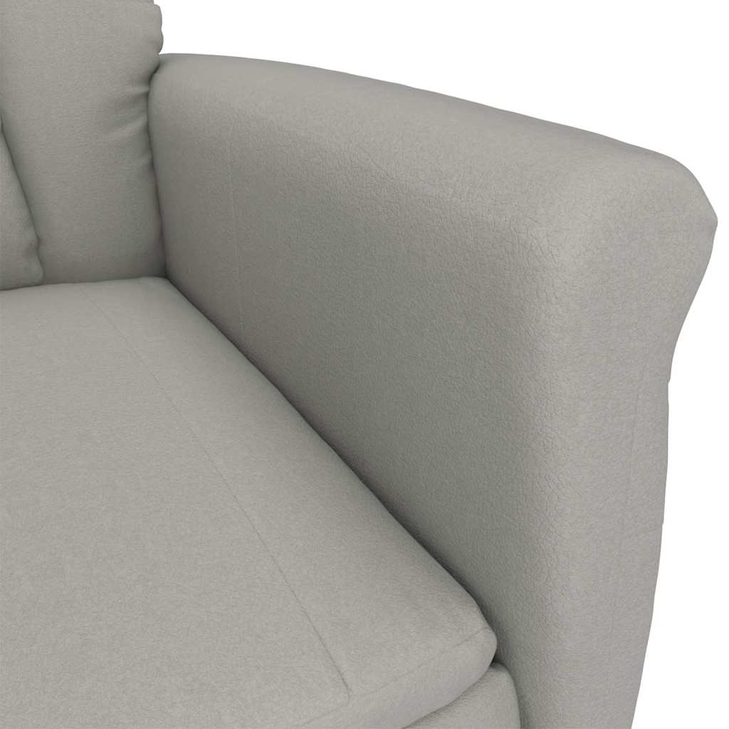 Recliner Stol Lys Grå Lysegrå 70,5 X 96,5 X 95 Cm Stoff