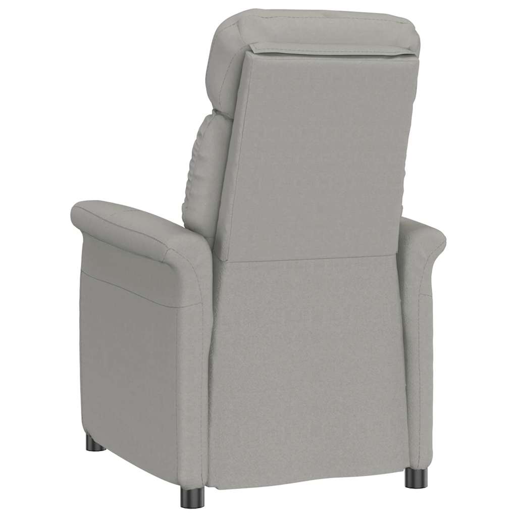Recliner Stol Lys Grå Lysegrå 70,5 X 96,5 X 95 Cm Stoff