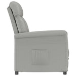 Recliner Stol Lys Grå Lysegrå 70,5 X 96,5 X 95 Cm Stoff