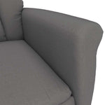 Recliner Stol Mørkegrå Mørke Grå 70,5 X 96,5 X 95 Cm Stoff