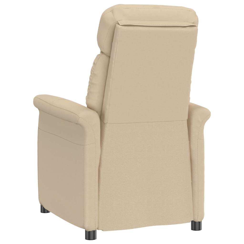 Lene Stol Krem Krem 70,5 X 96,5 X 95 Cm Stoff Og Metall