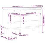 Kommode Otta 111X43X73,5 Cm Heltre Furu
